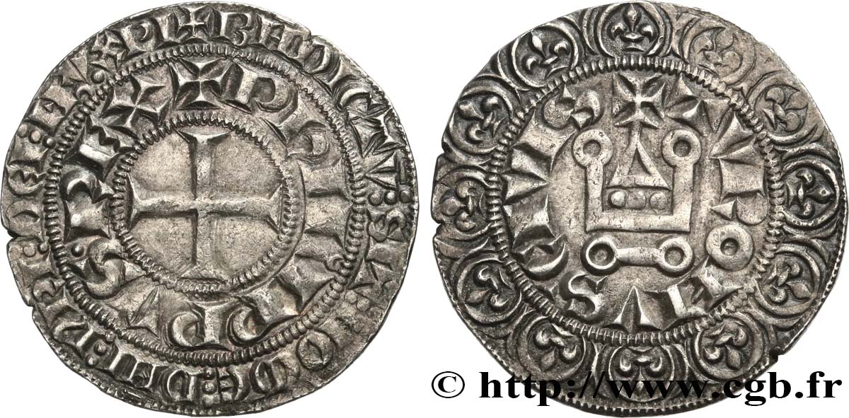 PHILIP IV &nbsp;THE FAIR&nbsp; Gros tournois à l&nbsp;O rond n.d. s.l. AU