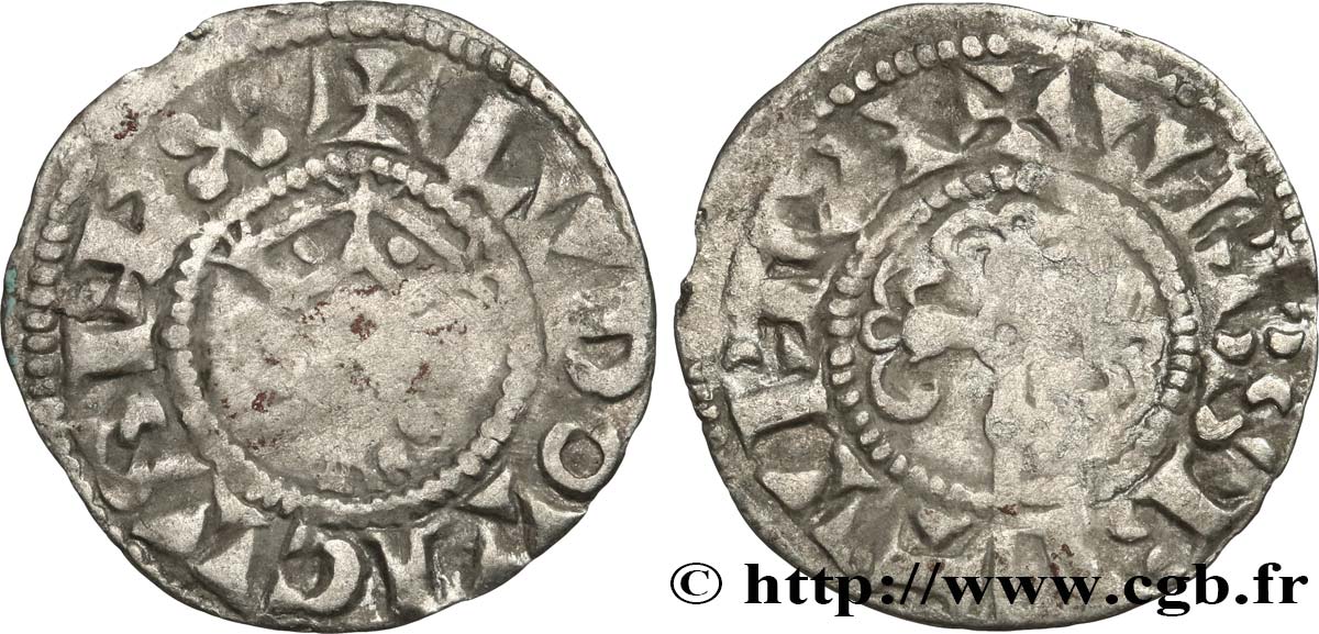 LOUIS VII LE JEUNE Denier n.d. Bourges TB