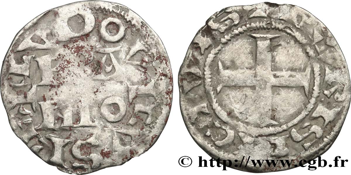 LUDWIG VII &nbsp;THE YOUNG&nbsp; Denier parisis, 2e type n.d. Paris S