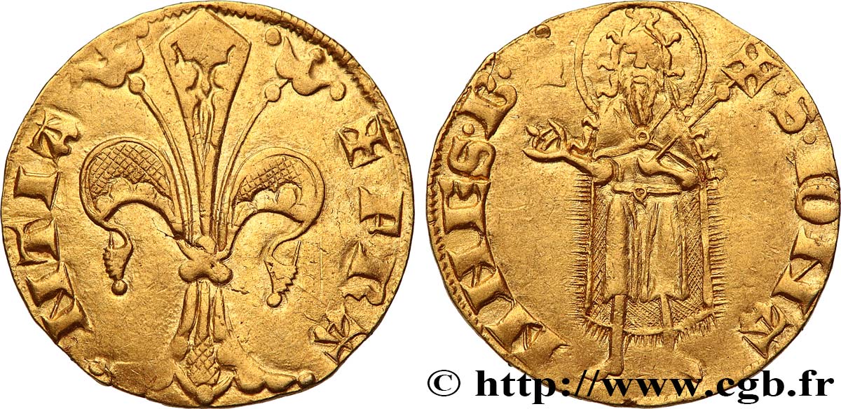 JUAN II  THE GOOD  Florin d or c. 1340-1370 Montpellier ou Toulouse MBC+