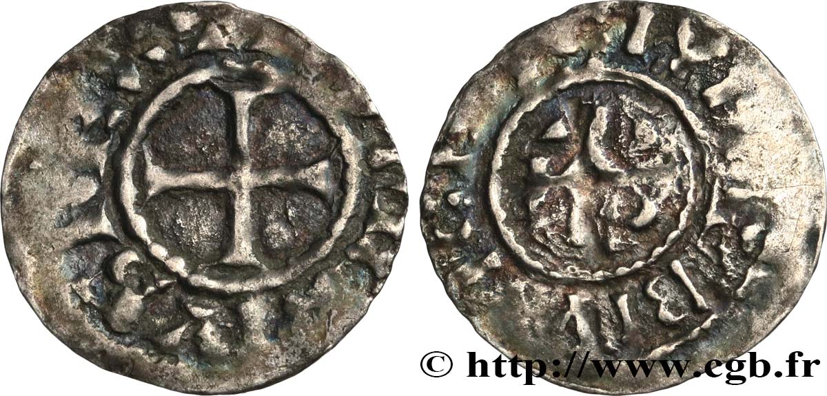 HUGH CAPET Obole c. 987-996 Beauvais F/VF