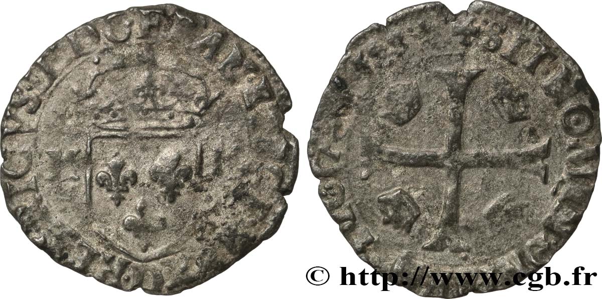 HENRY IV Douzain aux deux H, 2e type 1593 Limoges BC/BC+