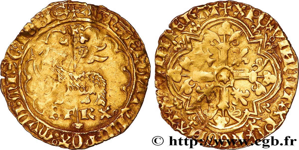 CHARLES VII  THE WELL SERVED  Agnel d or n.d. Montpellier q.MB