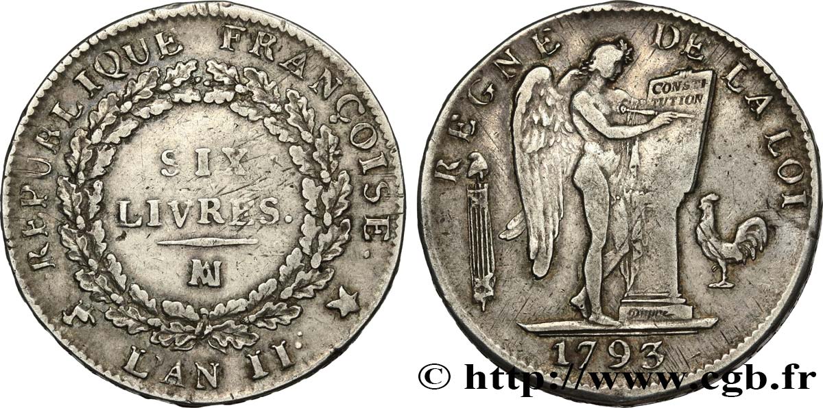 THE CONVENTION Six livres dit  au génie  1793 Marseille VF