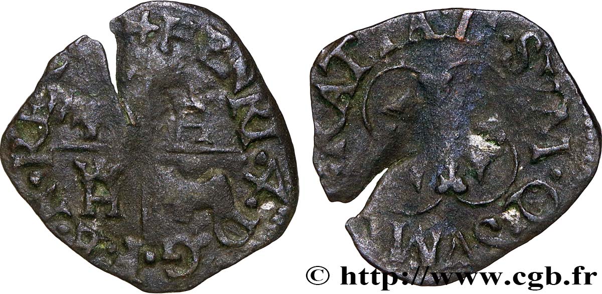 HENRI IV LE GRAND Vaquette de Béarn, 2e type n.d. Morlaàs TB