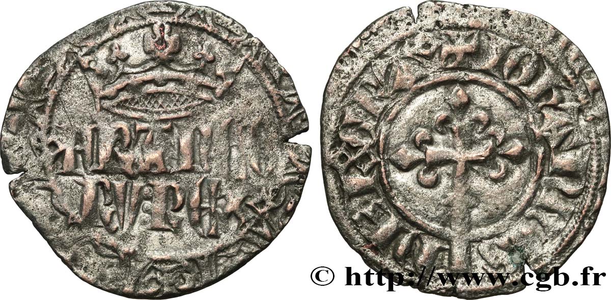 JEAN II LE BON Gros à la couronne n.d. s.l. TB