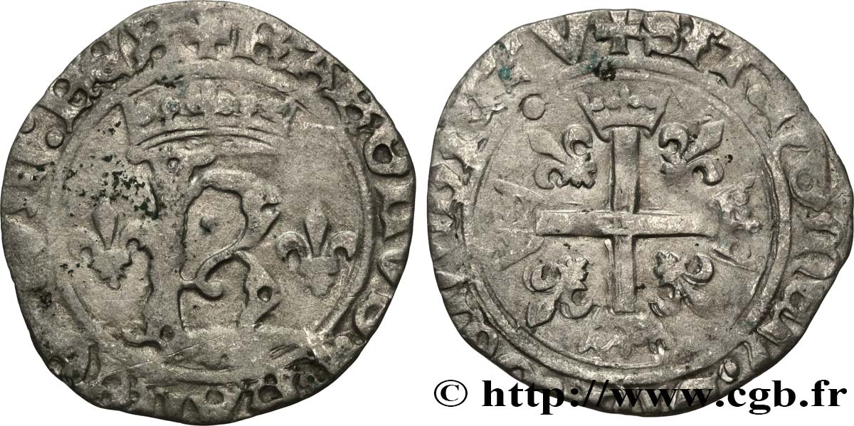 CHARLES VIII Karolus ou dizain n.d. Saint-Lô VF