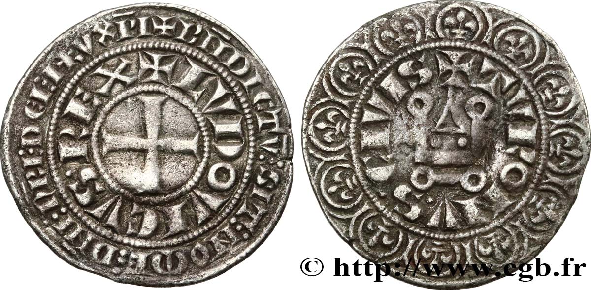 LOUIS IX DIT &nbsp;SAINT LOUIS&nbsp; Gros tournois après 1266  TTB