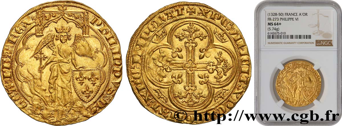 PHILIPP VI OF VALOIS Ange d or 26/06/1342  fST64