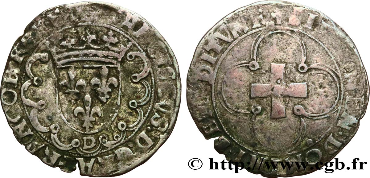 FRANÇOIS IER LE RESTAURATEUR DES LETTRES Douzain à la croisette, 1er type 19/03/1541 Lyon TB+