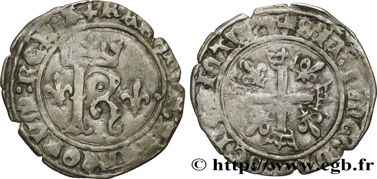 CHARLES VIII Karolus n.d. Angers TB+