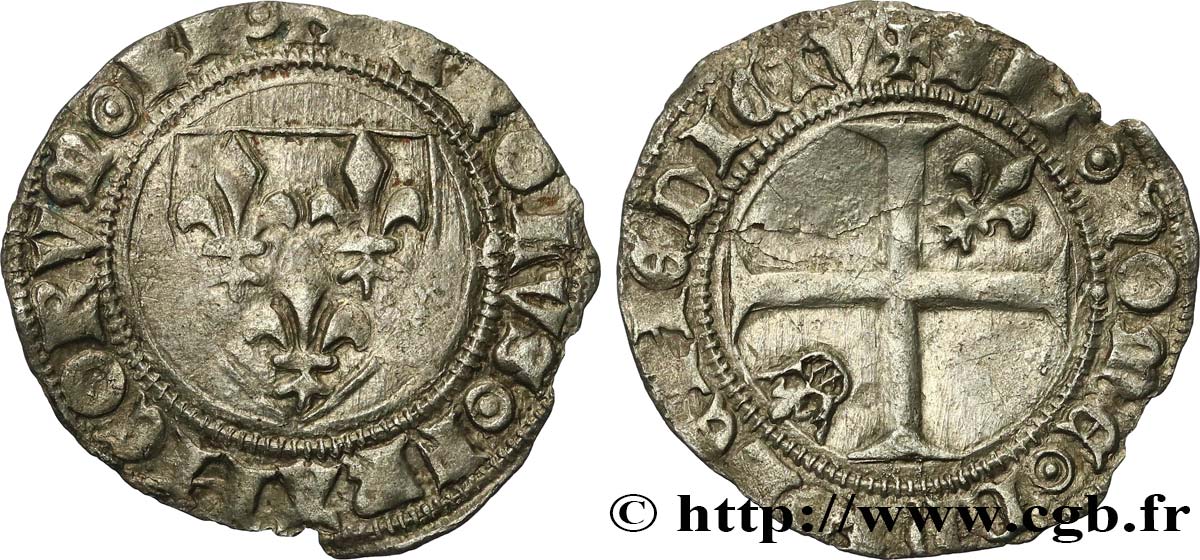 CHARLES VI LE FOU OU LE BIEN AIMÉ Demi-guénar n.d. Toulouse TTB