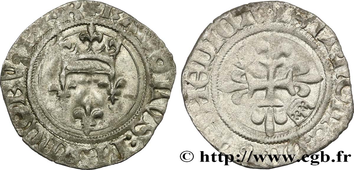 CHARLES VI LE FOU OU LE BIEN AIMÉ Gros dit &nbsp;florette&nbsp; n.d. Paris TTB