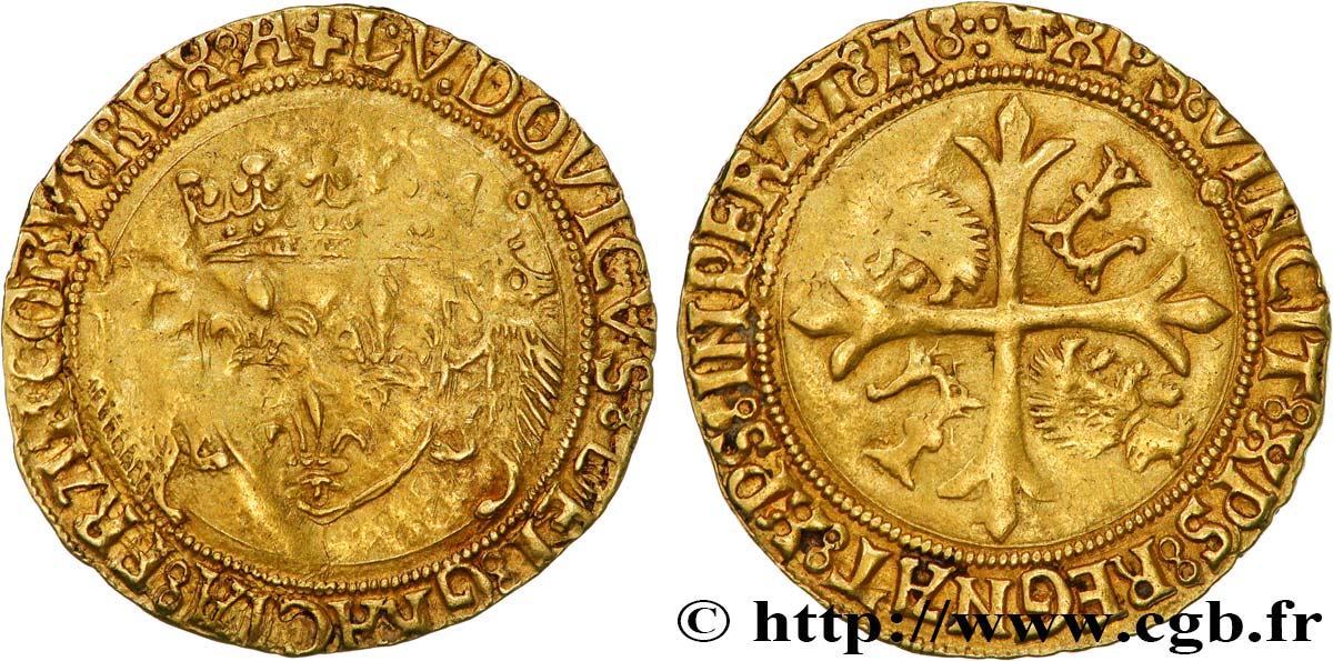 LOUIS XII  Écu d or aux porcs-épics 19/11/1507 Toulouse BB