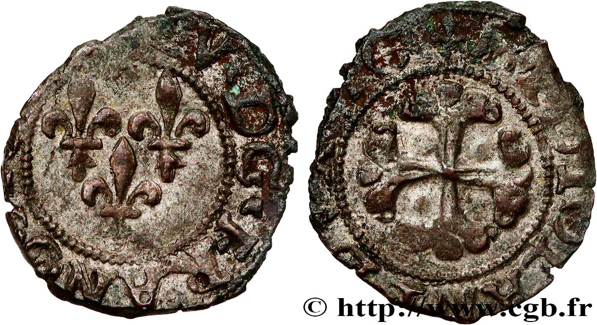 ITALIE - DUCHÉ DE MILAN - LOUIS XII Trillina ou 3 denari n.d. Milan TTB+/TTB