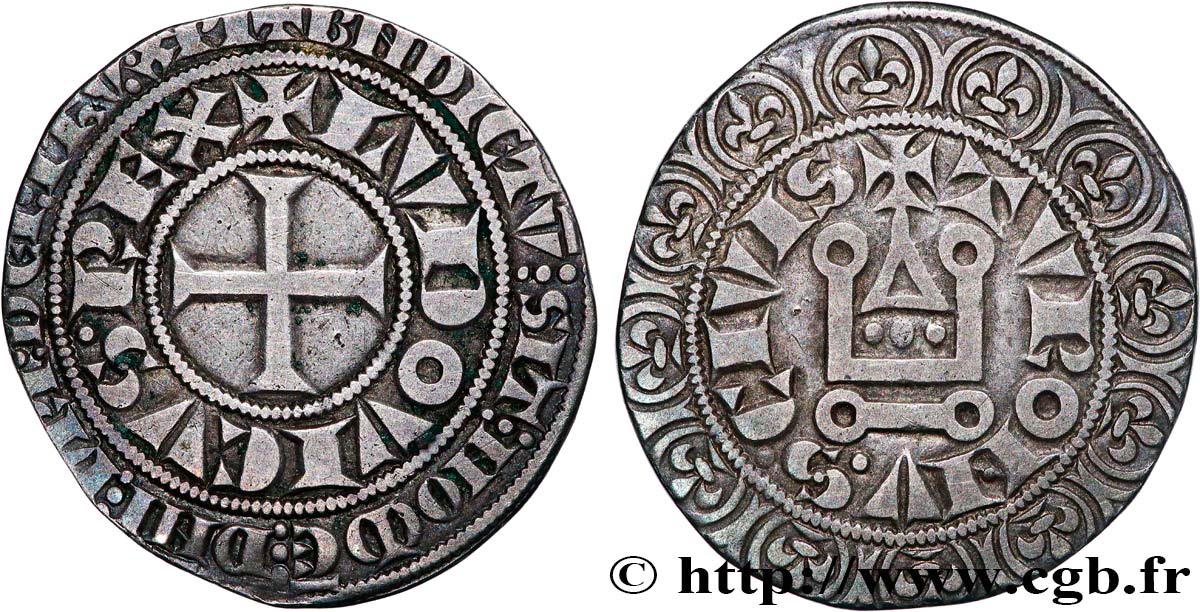 LOUIS IX DIT  SAINT LOUIS  Gros tournois après 1266  TTB