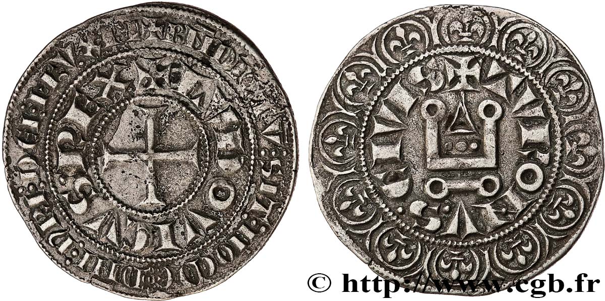 LOUIS IX DIT  SAINT LOUIS  Gros tournois après 1266  TTB