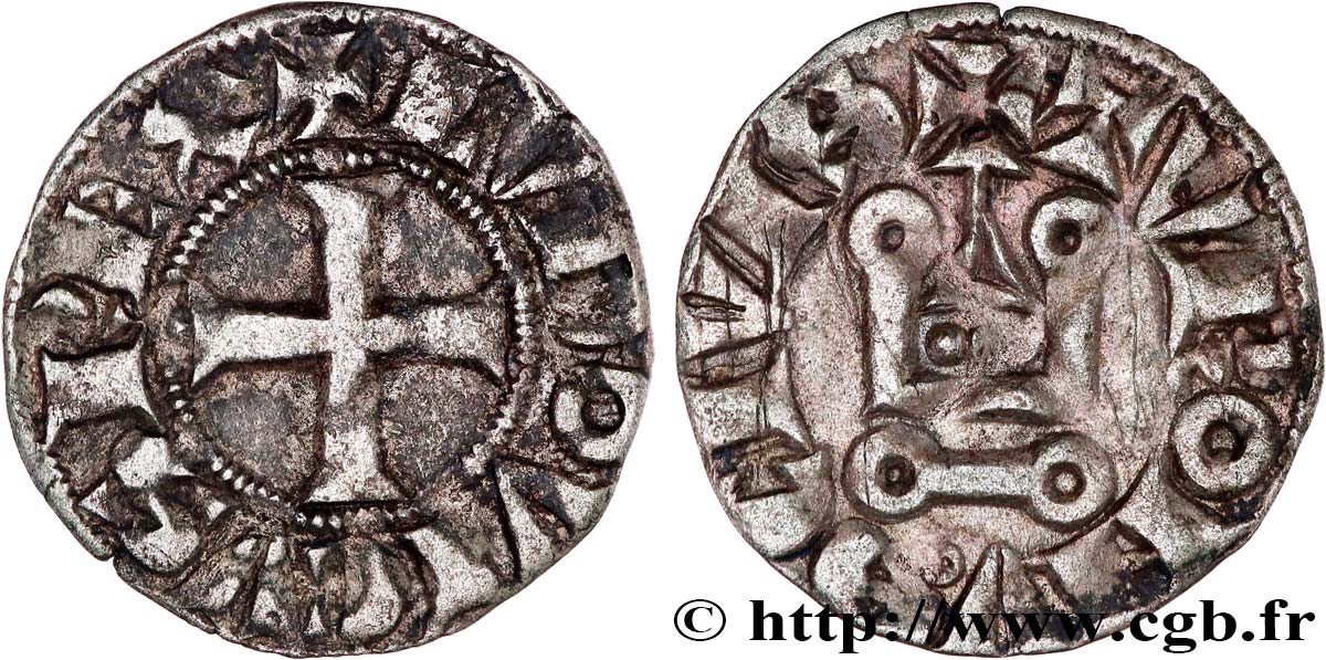 LOUIS IX DIT &nbsp;SAINT LOUIS&nbsp; Denier tournois n.d. s.l. TTB