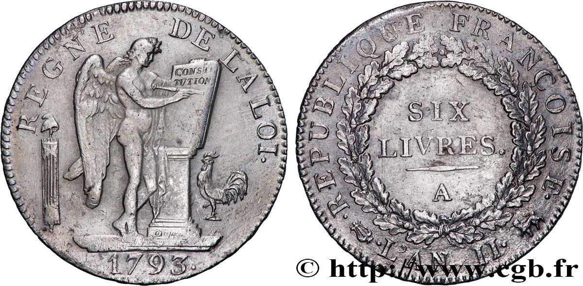 LA CONVENTION Six livres dit  au génie  1793 Paris TTB