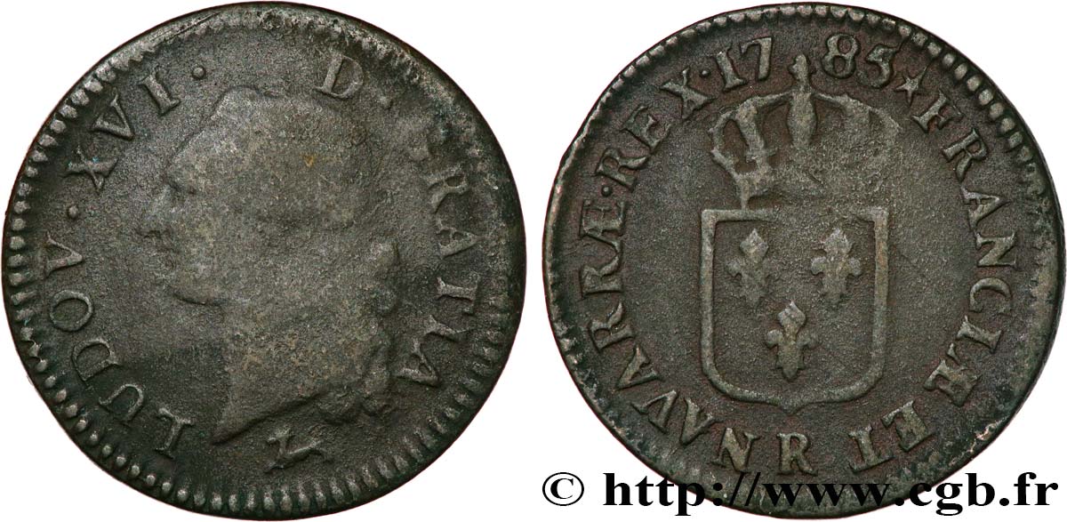LOUIS XVI Sol dit &nbsp;à l&nbsp;écu&nbsp; 1785 Orléans TB