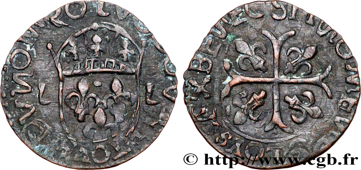 LOUIS XIII LE JUSTE Douzain (émissions illégales) n.d. s.l. TB+