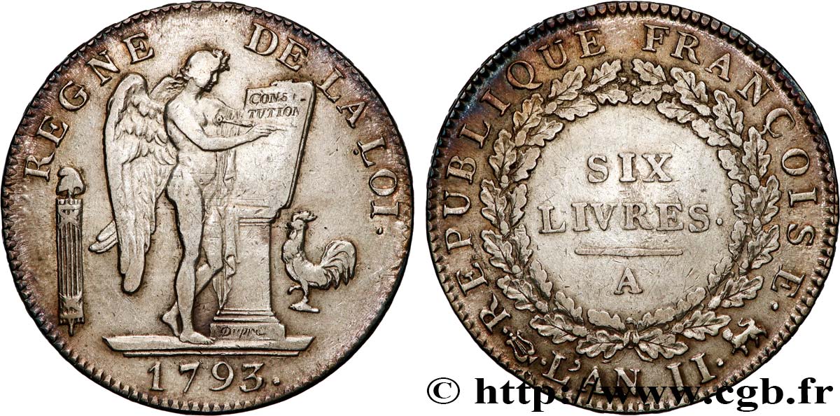 LA CONVENTION Six livres dit  au génie  1793 Paris TTB