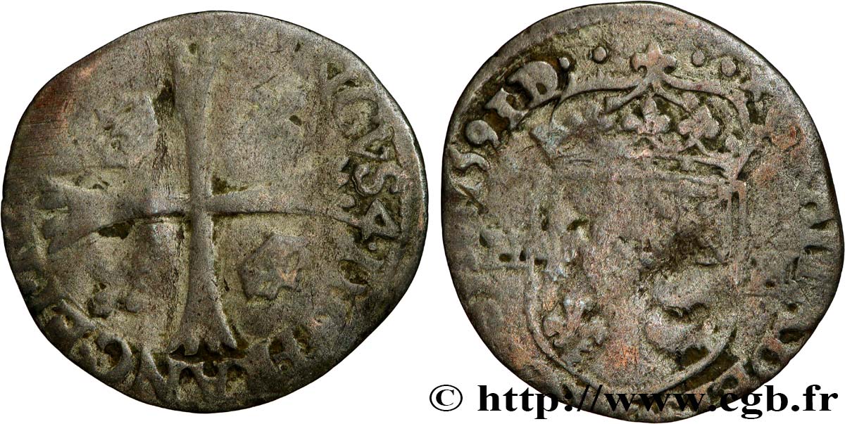 HENRY IV Douzain de Béarn, 1er type 1593 Morlaàs RC