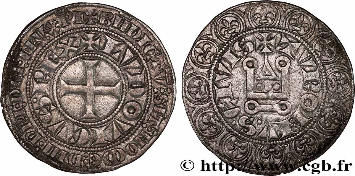 LOUIS IX DIT &nbsp;SAINT LOUIS&nbsp; Gros tournois après 1266  TTB