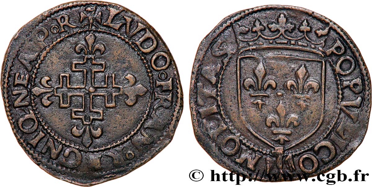 ITALY - AQUILA - LOUIS XII Cavallo n.d. Aquila AU/AU