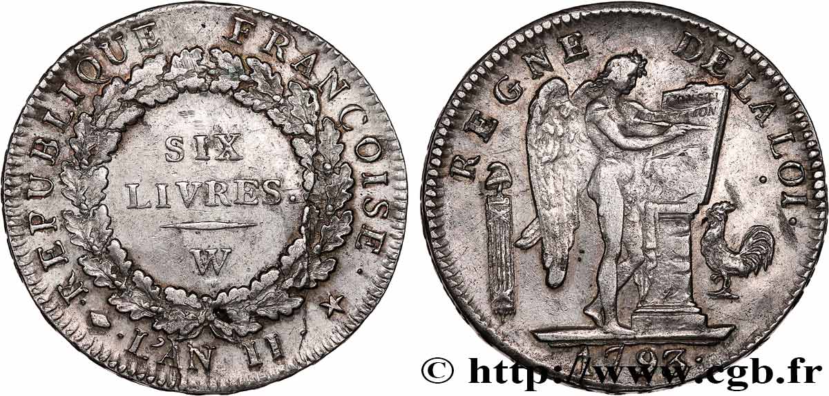 LA CONVENTION Six livres dit  au génie  1793 Lille TTB