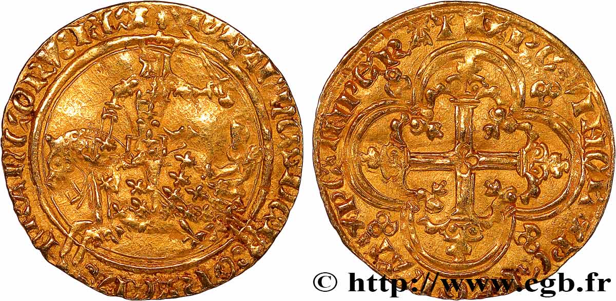 JEAN II LE BON Franc à cheval n.d.  TTB+