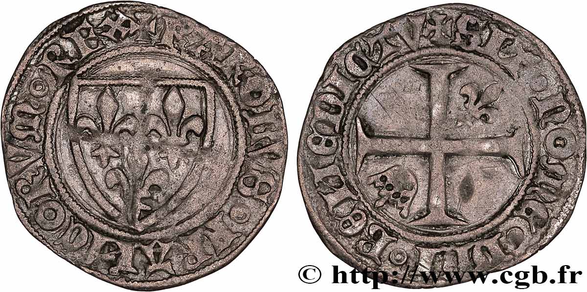 CHARLES VI  THE MAD  OR  THE WELL-BELOVED  Demi-guénar n.d. Paris SS