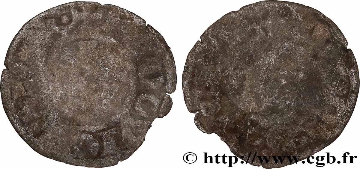 LOUIS VIII LE LION ET PREMIÈRE PARTIE DU RÈGNE DE LOUIS IX Denier tournois c.1223-1245  B