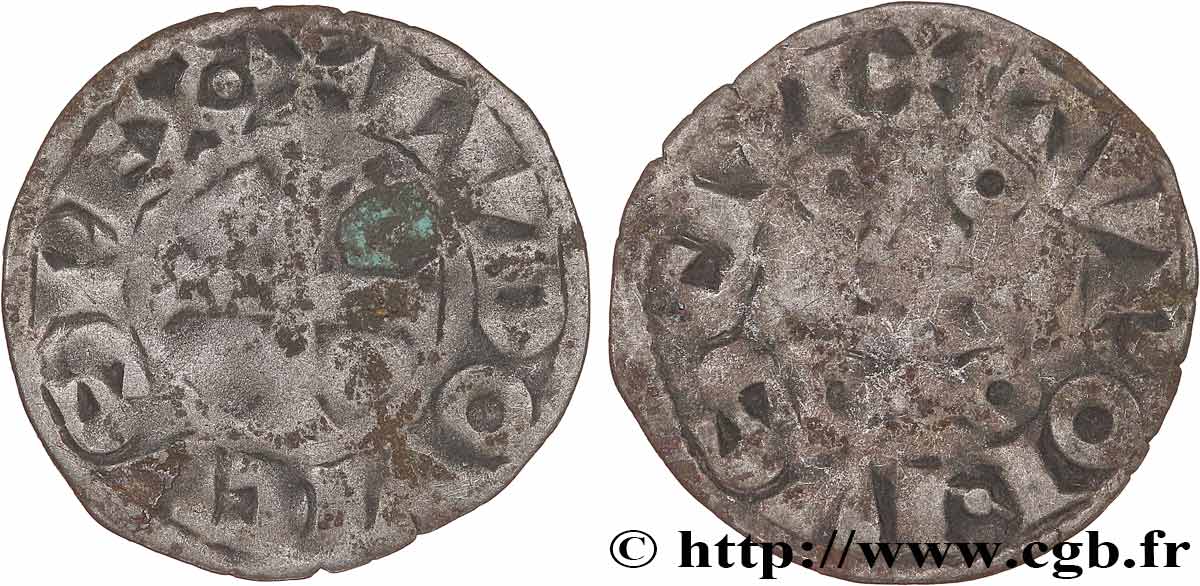 LUIS VIII  THE LION  Y LUIS IX  SAINT LOUIS  Denier tournois c.1223-1245  BC