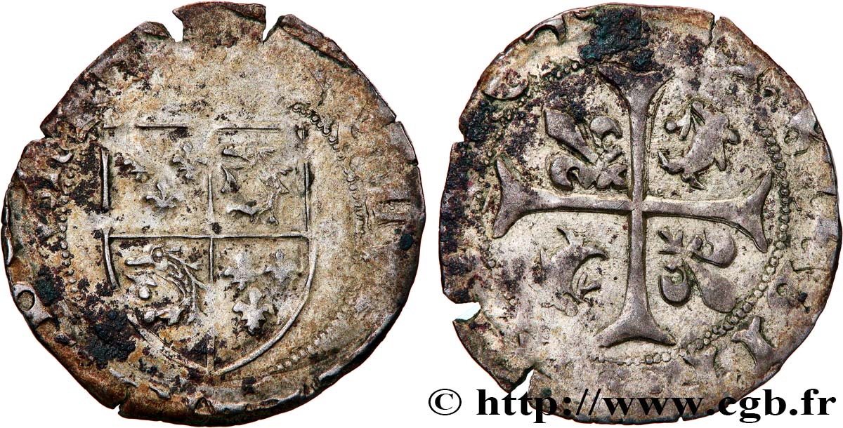 CHARLES VIII Douzain du Dauphiné n.d. Grenoble VF