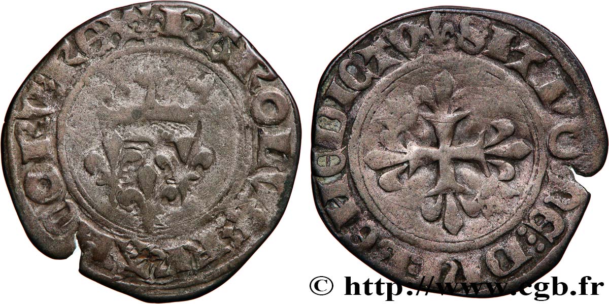 CHARLES VI  THE MAD  OR  THE WELL-BELOVED  Gros dit  florette  n.d. Atelier indéterminé fSS