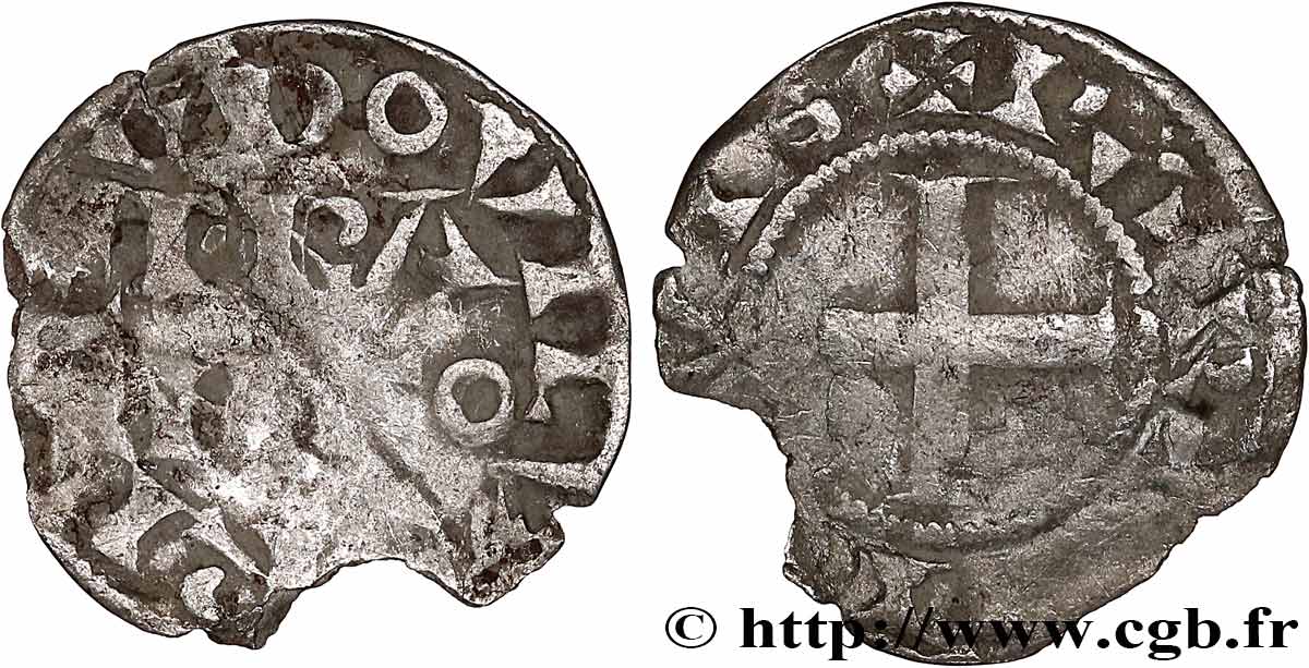 LUIS VII  THE YOUNG  Denier parisis, 1er type n.d. Paris BC