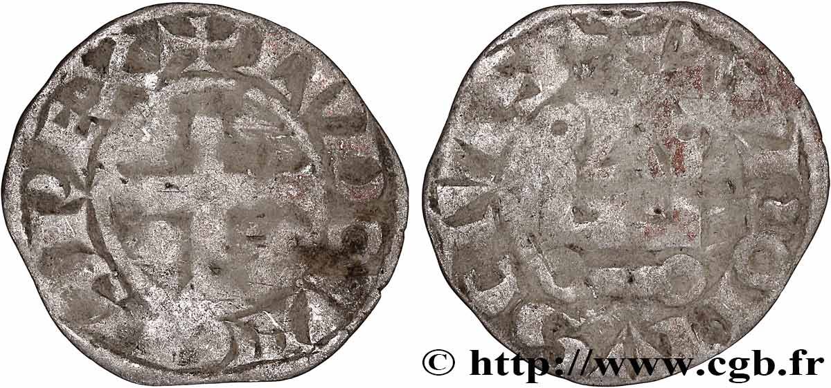LOUIS IX DIT &nbsp;SAINT LOUIS&nbsp; Denier tournois n.d. s.l. TB+