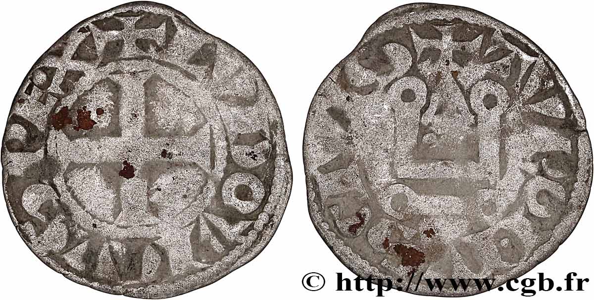 LOUIS IX DIT &nbsp;SAINT LOUIS&nbsp; Denier tournois n.d. s.l. TB+