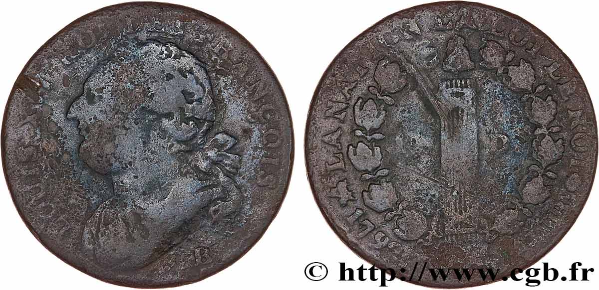 LOUIS XVI 12 deniers dit  au faisceau , type FRANÇOIS 1793 Rouen S