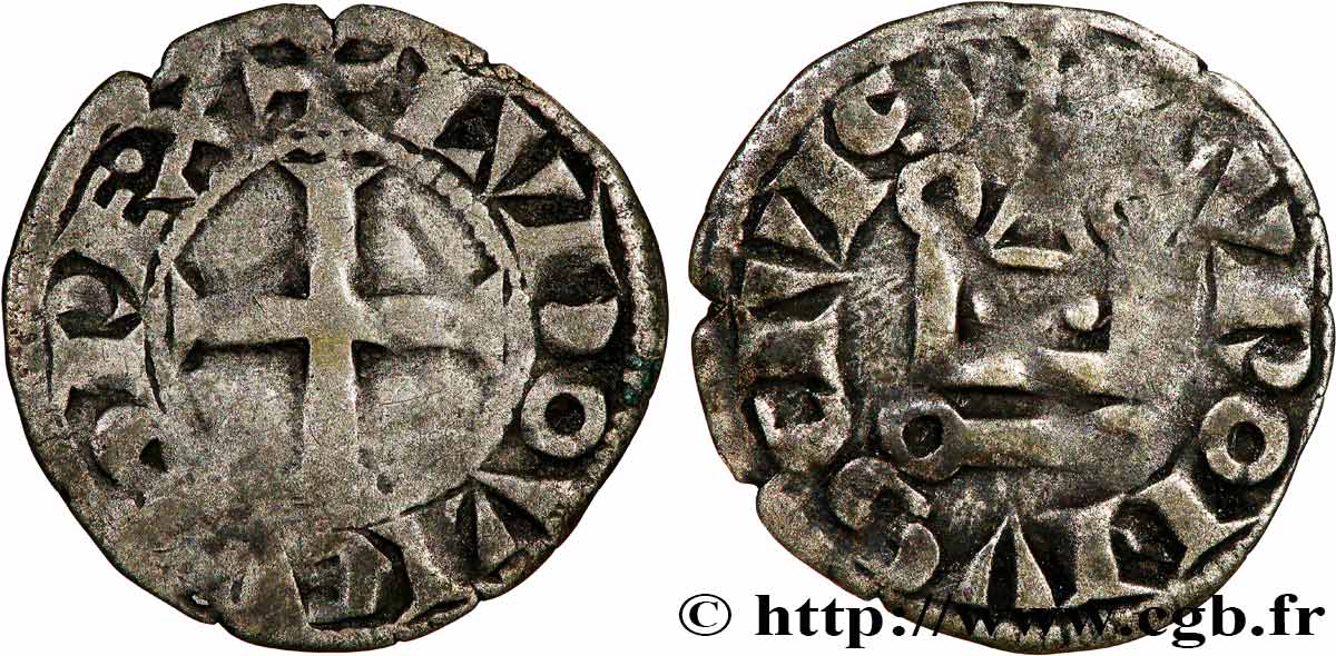 LOUIS IX DIT &nbsp;SAINT LOUIS&nbsp; Denier tournois n.d. s.l. TB+