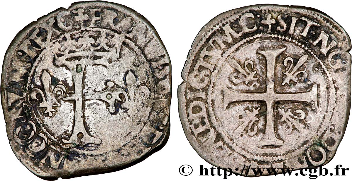 FRANÇOIS IER LE RESTAURATEUR DES LETTRES Dizain franciscus, 1er type 21/07/1519 Toulouse TB+