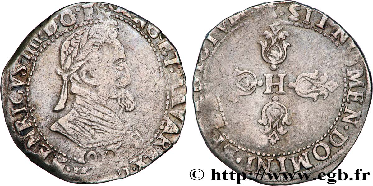 HENRI IV LE GRAND Demi-franc 1601 Toulouse TB+/TTB