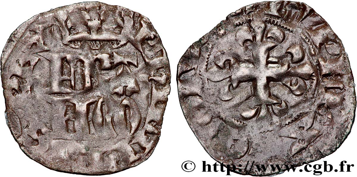 PHILIPPE VI DE VALOIS Double parisis, 3e type n.d. Paris TB+