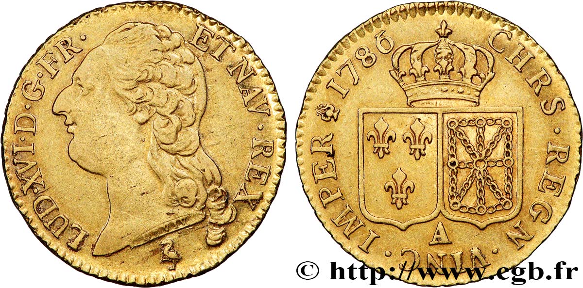 LOUIS XVI Louis d&nbsp;or aux écus accolés 1786 Paris q.SPL/SPL