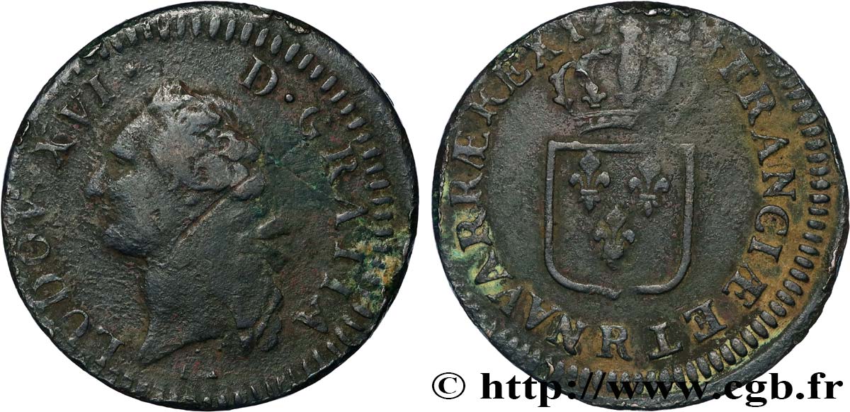 LOUIS XVI Sol dit &nbsp;à l&nbsp;écu&nbsp; n.d. Orléans TB