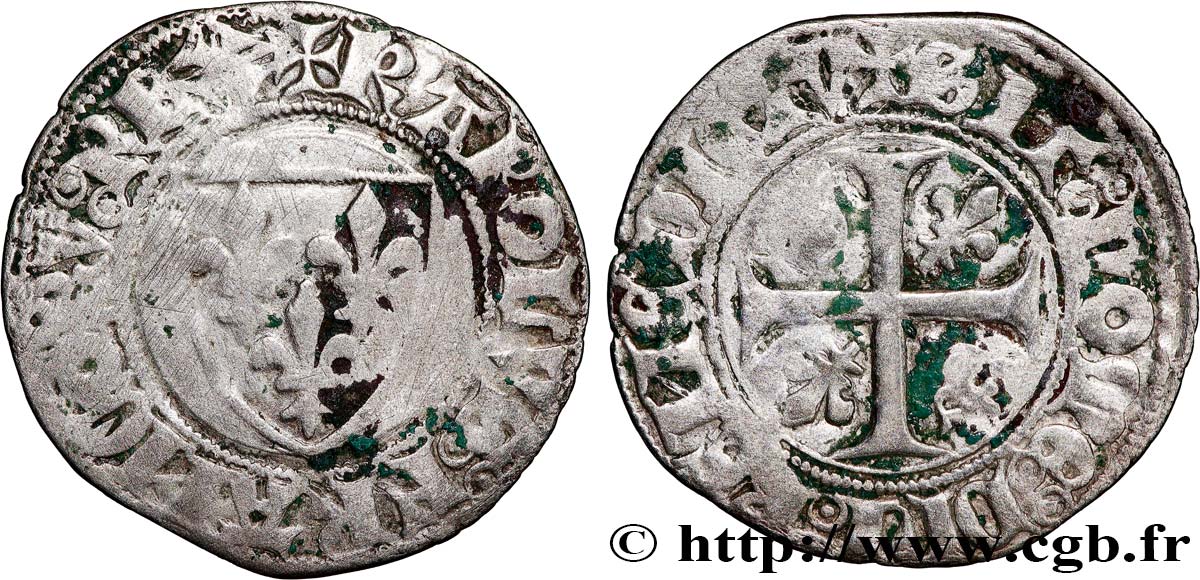 CHARLES VI LE FOU OU LE BIEN AIMÉ Blanc dit  guénar  n.d. Paris TB