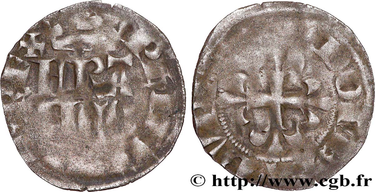 PHILIPPE VI DE VALOIS Double parisis, 3e type n.d. Paris TB