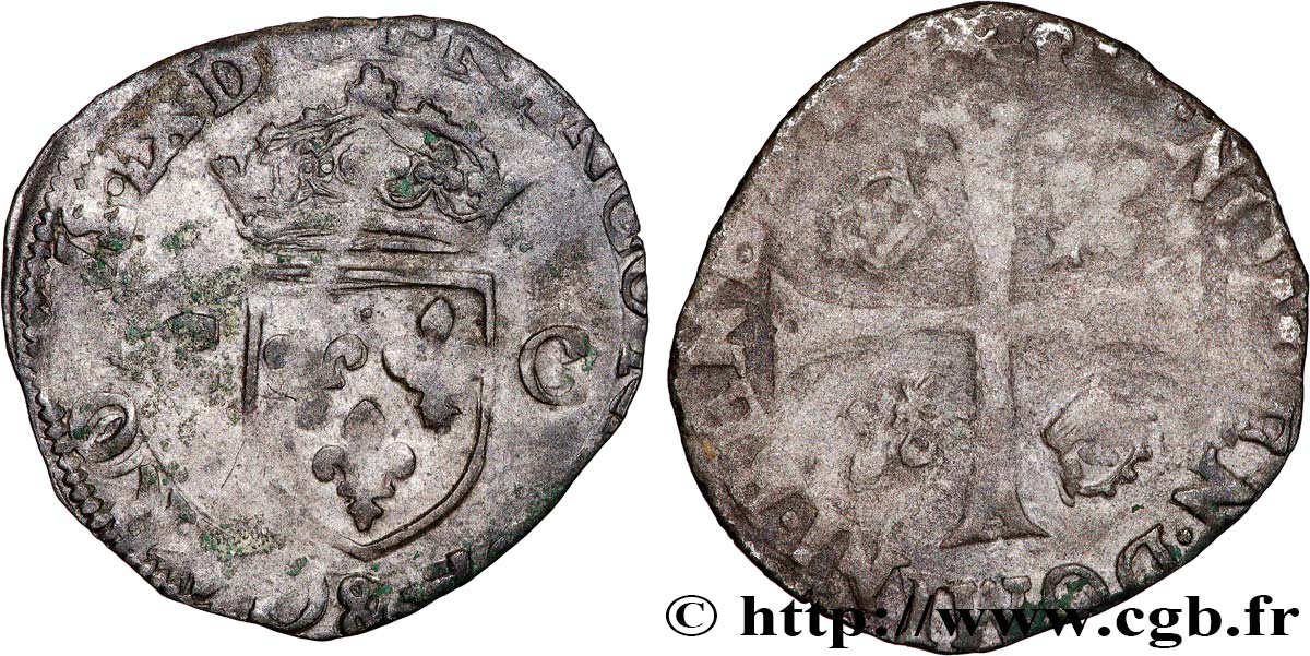 CHARLES IX Douzain aux deux C, 1er type n.d. Aix-en-Provence TB
