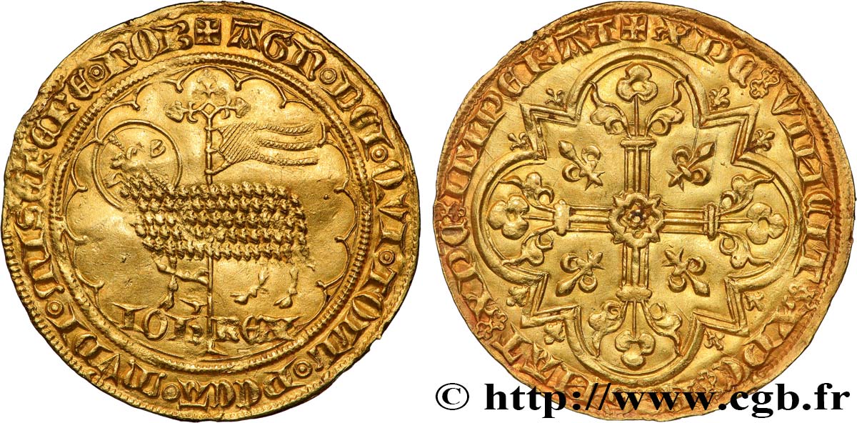 GIOVANNI II  THE GOOD  Mouton d or n.d. s.l. SPL